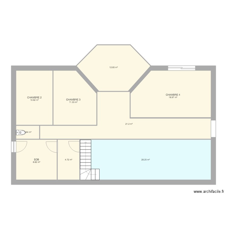 NÉRAC ÉTAGE ORIGINE. Plan de 0 pièce et 0 m2