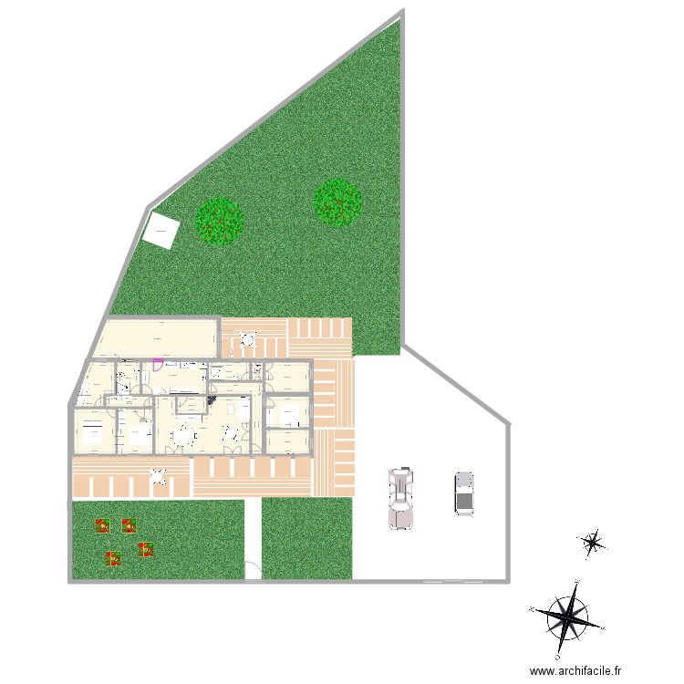 rétaud travaux minimum. Plan de 15 pièces et 175 m2