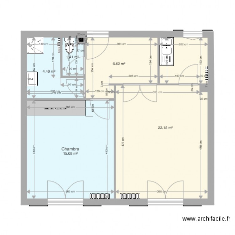 58 MAGINOT MB ETAT ACTUEL. Plan de 0 pièce et 0 m2