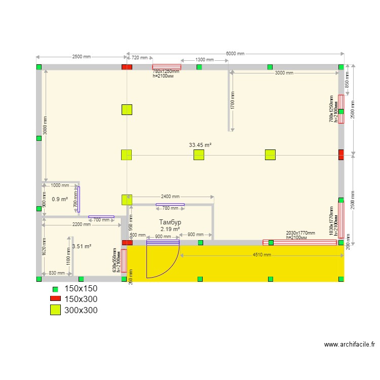 45 5 luhovichniy svai. Plan de 0 pièce et 0 m2