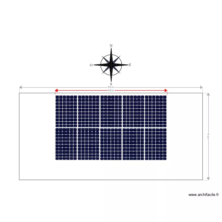 MAISON CARRE ADELL. Plan de 