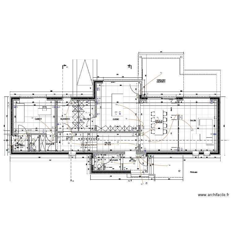 RDC Fisette. Plan de 0 pièce et 0 m2