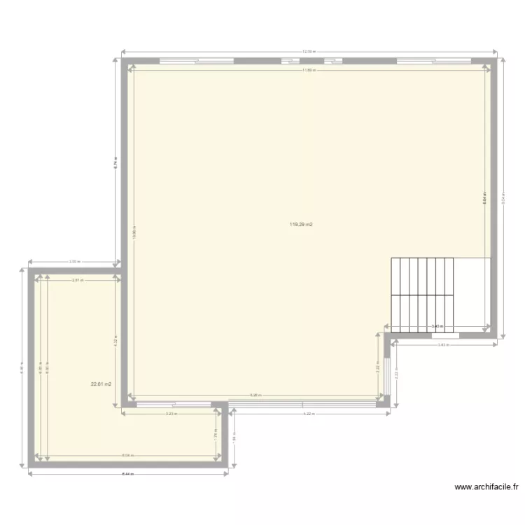 etage 1. Plan de 