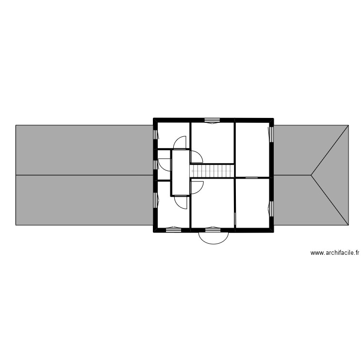 591 MASCHERINI. Plan de 18 pièces et 236 m2