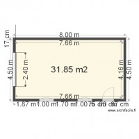 Plan garage 8 par 45