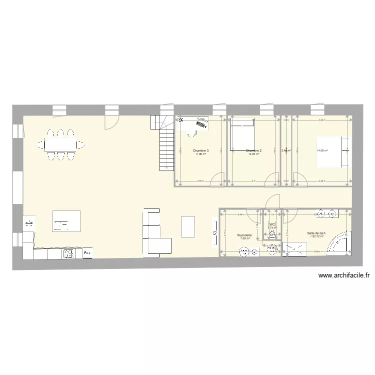 MAISON AULNAT . Plan de 