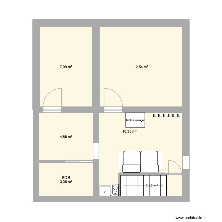 airbnb initial. Plan de 0 pièce et 0 m2