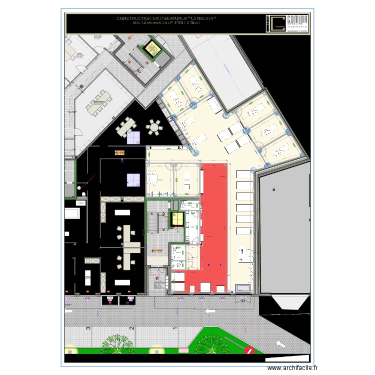 28 mars plan local sion aménagement complet. Plan de 0 pièce et 0 m2