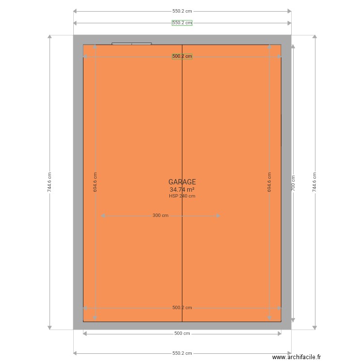 GARAGE FACADE. Plan de 0 pièce et 0 m2