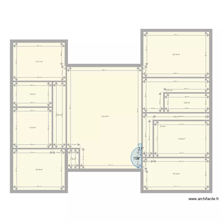 plein pied valetoliv1. Plan de 
