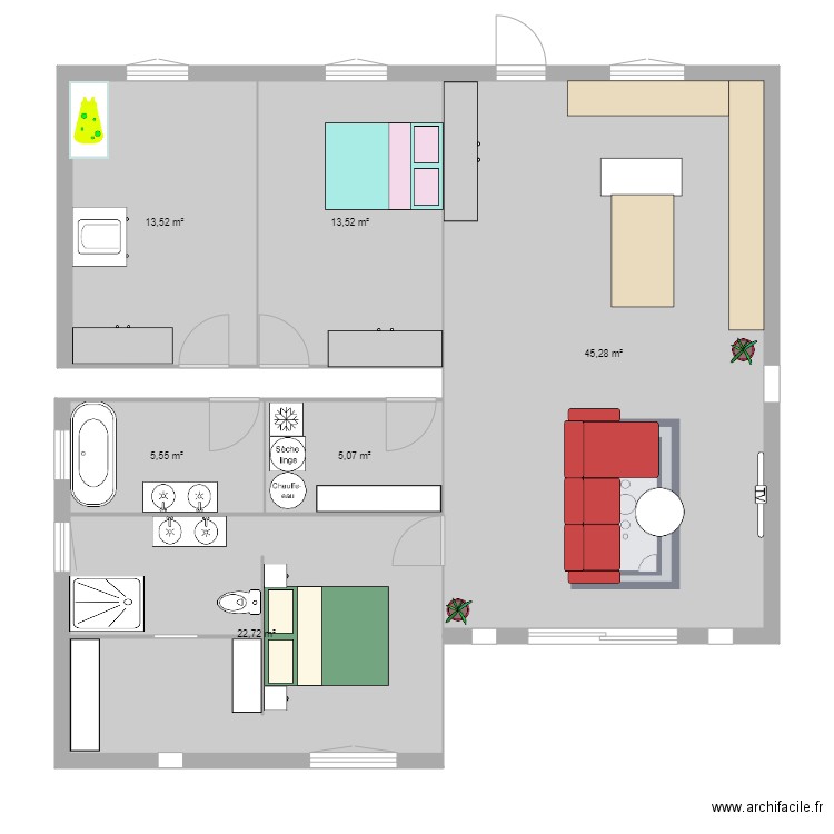 pièce de vie. Plan de 0 pièce et 0 m2