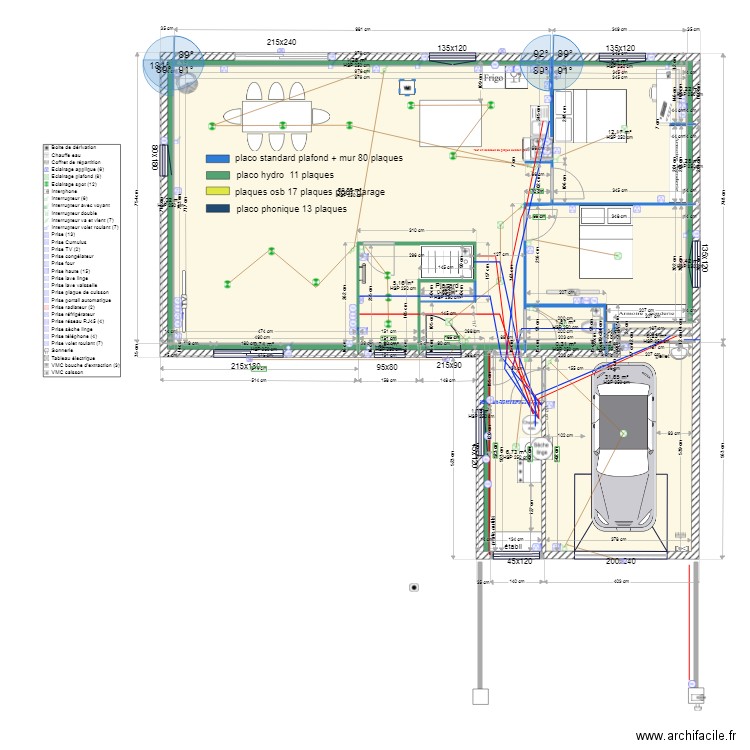 vue dessus electricite. Plan de 0 pièce et 0 m2