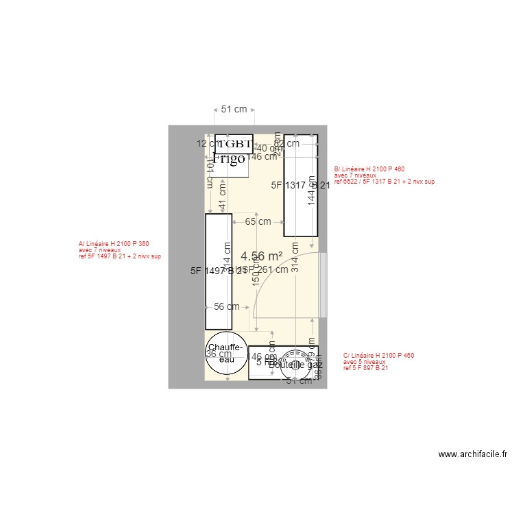 Arriére Cuisine V2. Plan de 0 pièce et 0 m2