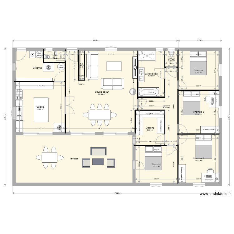 plan version 3 facade toiture. Plan de 0 pièce et 0 m2