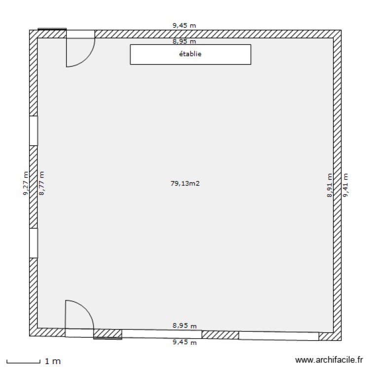 Garage. Plan de 0 pièce et 0 m2