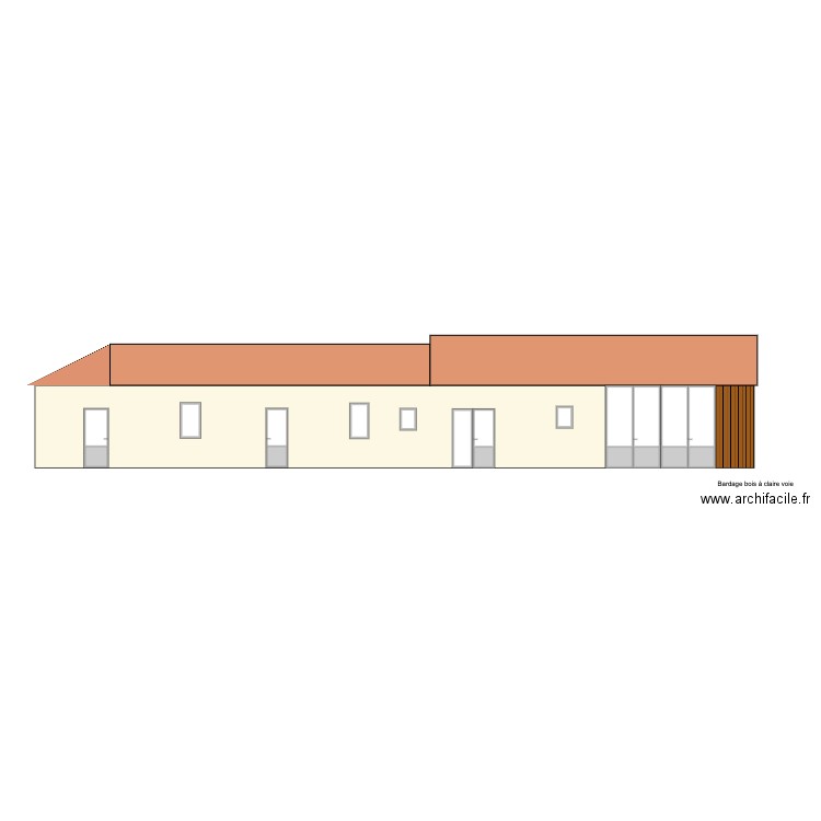 Thil Façade Sud - Projet V3. Plan de 0 pièce et 0 m2