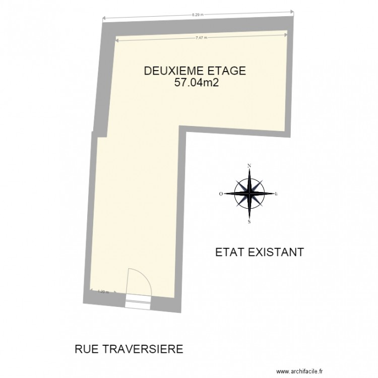 PERMIS DE CONSTRUIRE EXISTANT 2EME. Plan de 0 pièce et 0 m2