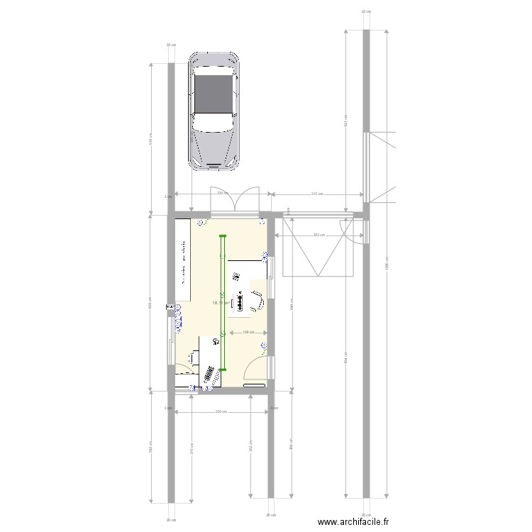 BUREAU 2. Plan de 0 pièce et 0 m2