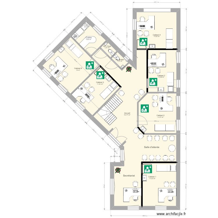 FLEURUS 3 - 3. Plan de 10 pièces et 146 m2