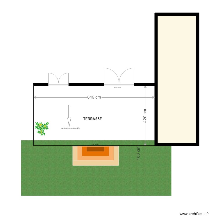 EXTENSION PERRIER. Plan de 0 pièce et 0 m2