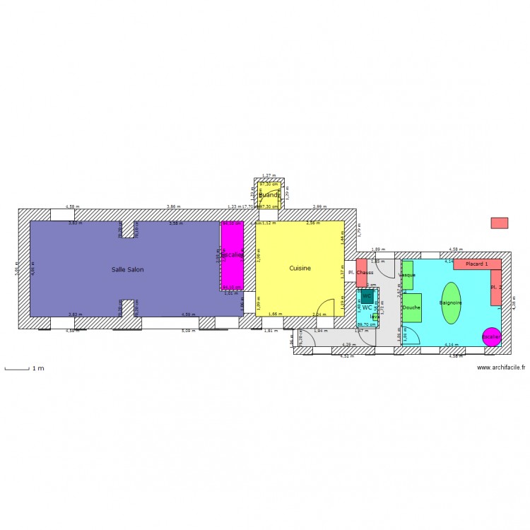 Gabillons RdC. Plan de 0 pièce et 0 m2