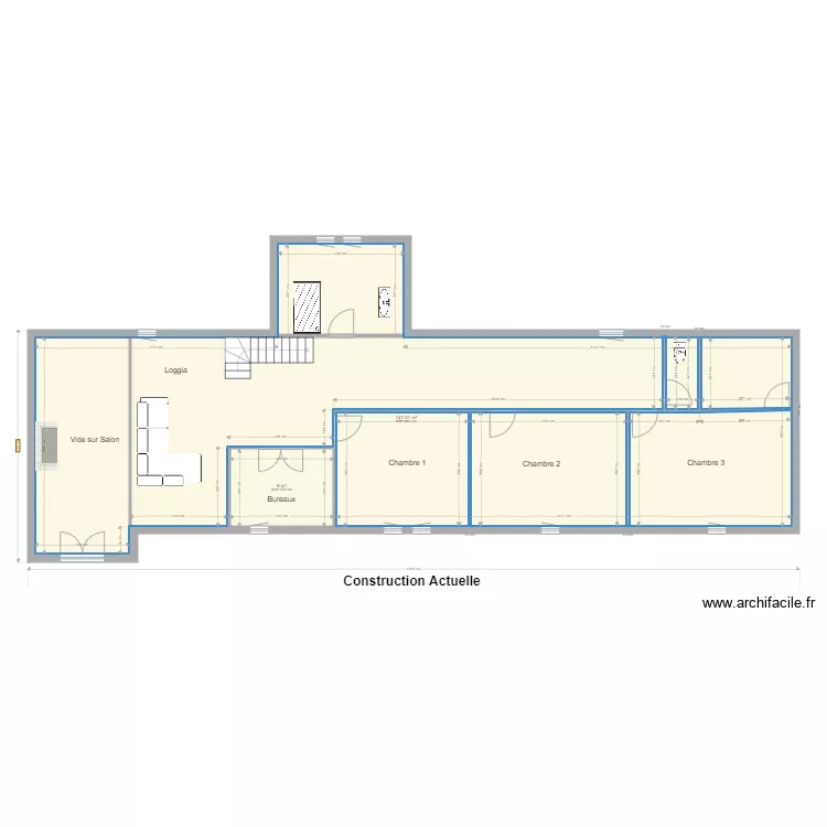 Plan des niveaux &Eacute;tage Actuelle. Plan de 