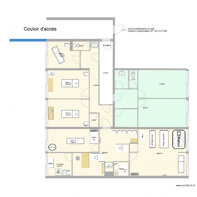 local mistral meublé 2. Plan de 0 pièce et 0 m2