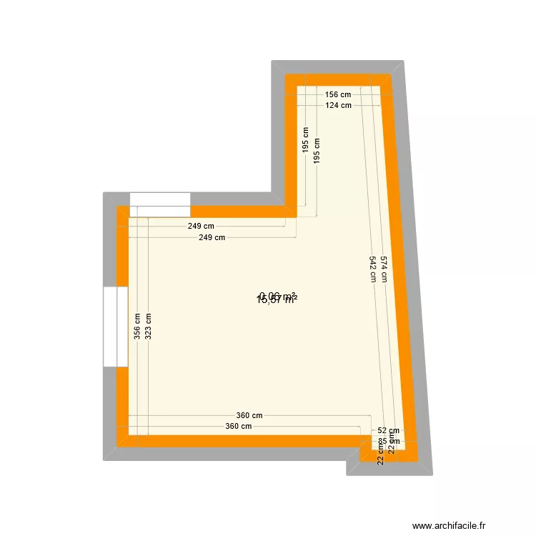 Durand - projet. Plan de 