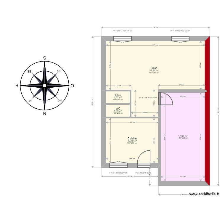 TREIL BRUNO maison 1. Plan de 13 pièces et 114 m2