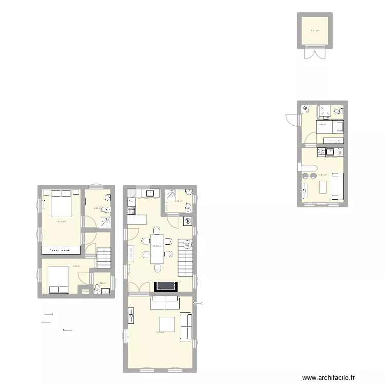 maison. Plan de 