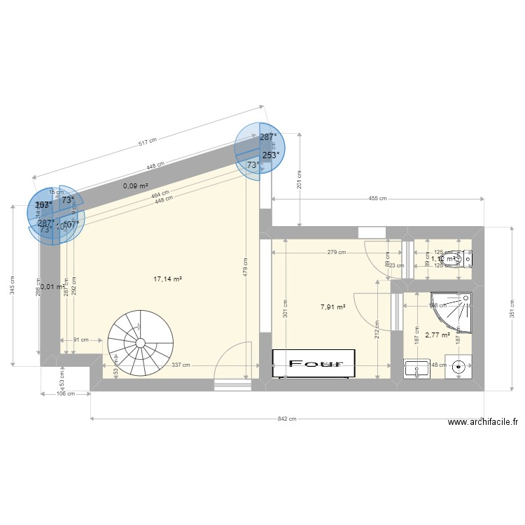 Appart 2 au 1er étage. Plan de 0 pièce et 0 m2