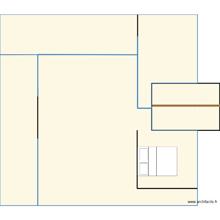Travail français. Plan de 0 pièce et 0 m2