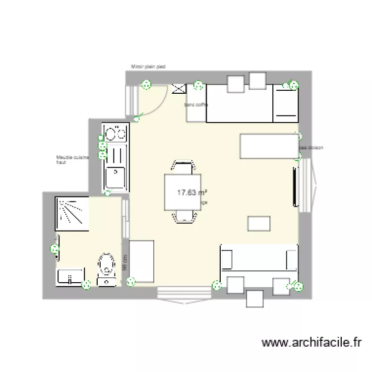 Scionzier 1er &eacute;tage Studio1 new. Plan de 