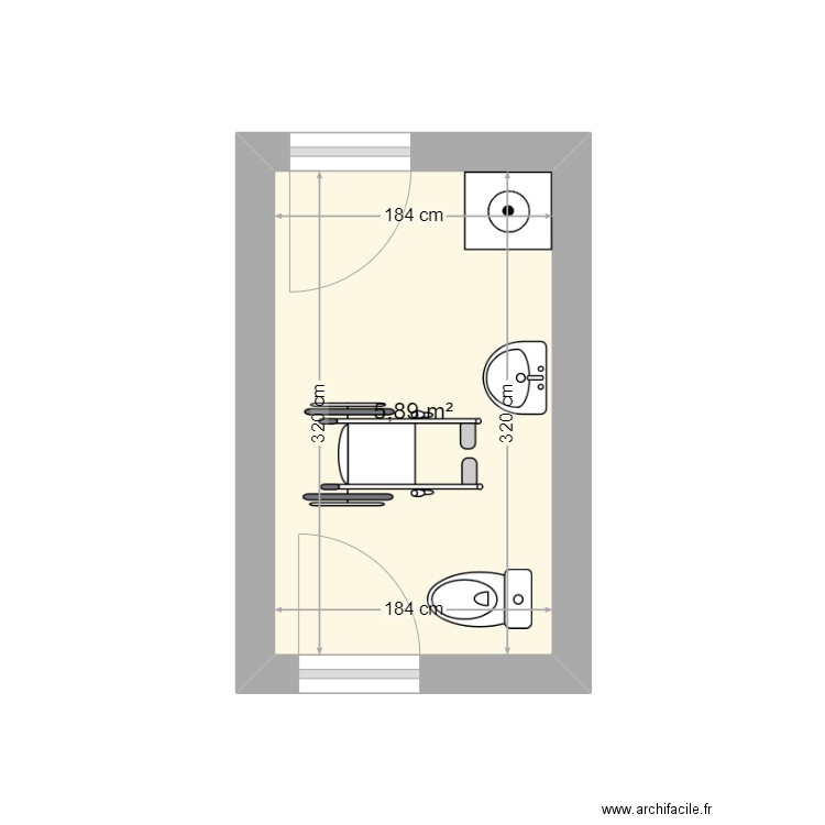 wc HANDICAP. Plan de 0 pièce et 0 m2
