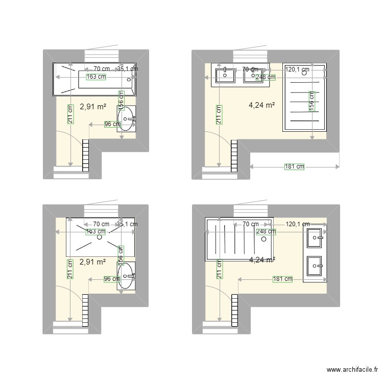 salle de bain. Plan de 0 pièce et 0 m2