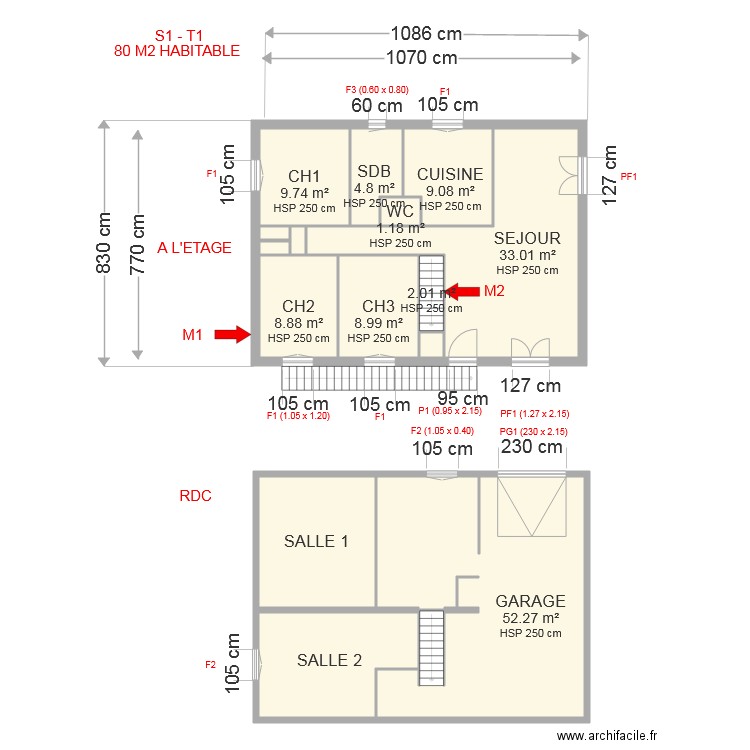 PLAN MACHARD. Plan de 0 pièce et 0 m2