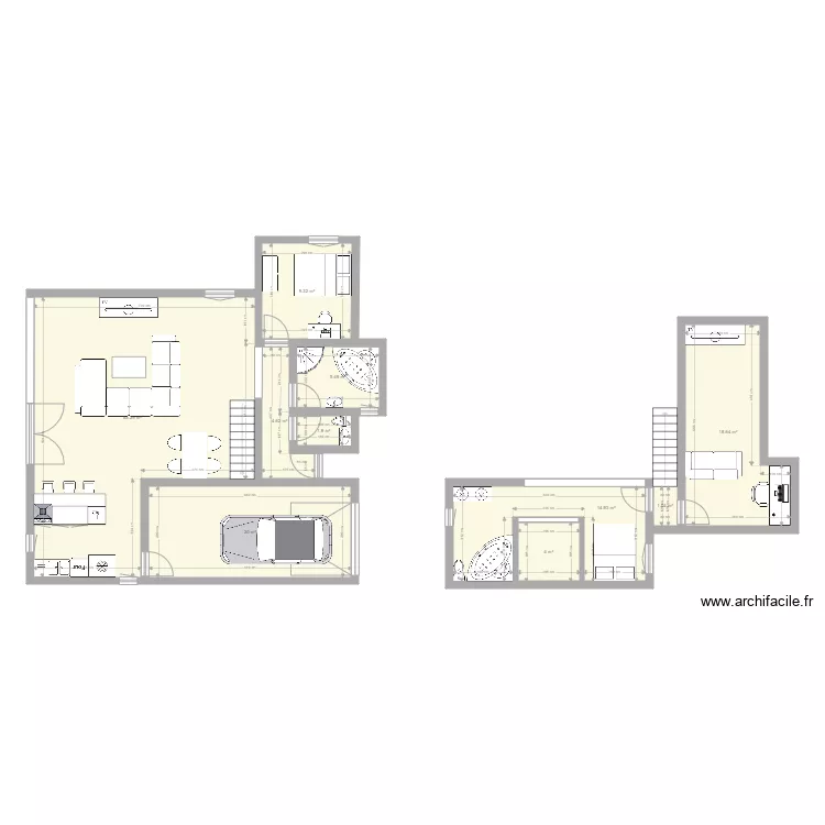 Id&eacute;e maison 3. Plan de 