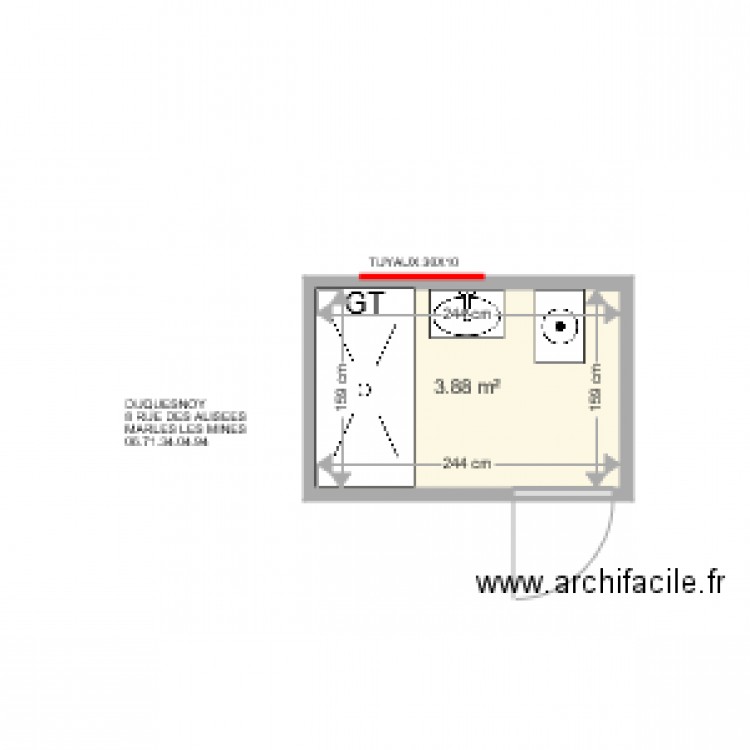 DUQUESNOY. Plan de 0 pièce et 0 m2