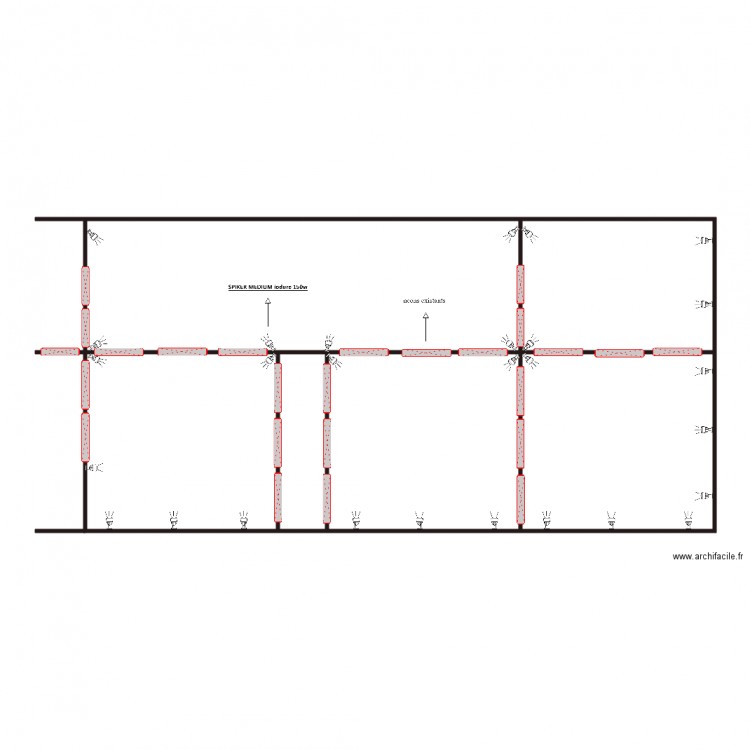 FLEUROPA RUNGIS plan de calepinage pour modele SPIKER MEDIUM iodure 150W. Plan de 0 pièce et 0 m2