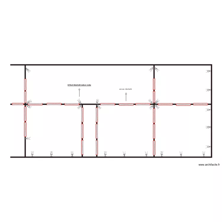 FLEUROPA RUNGIS plan de calepinage pour modele SPIKER MEDIUM iodure 150W. Plan de FLEUROPA RUNGIS plan de calepinage pour modele SPIKER MEDIUM iodure 150W. Plan de
