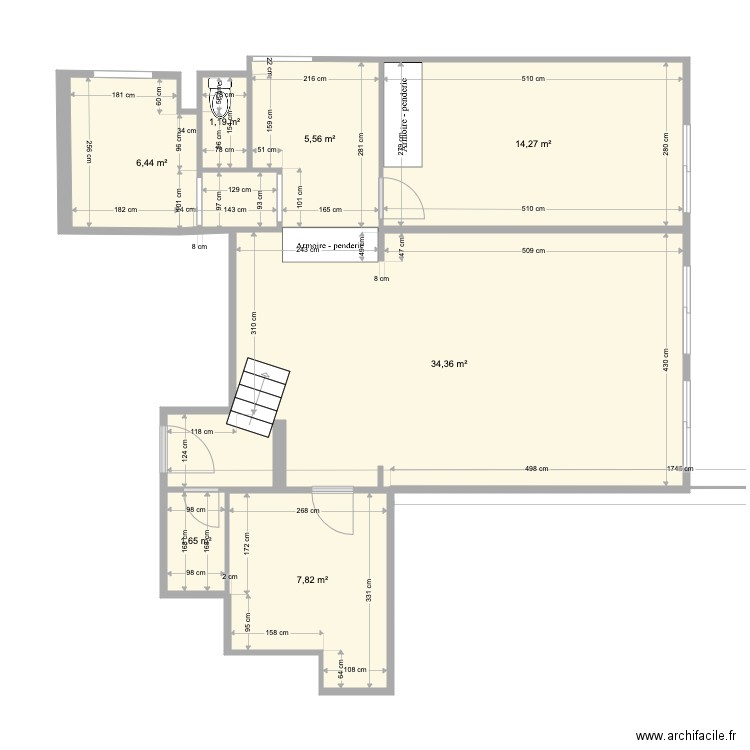 Appart Wagram plan 1 pour Chb3. Plan de 0 pièce et 0 m2