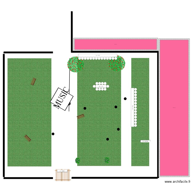 chateau. Plan de 2 pièces et 317 m2