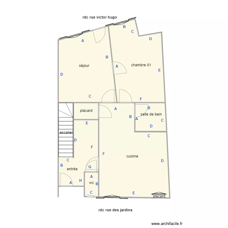 FAGE rdc PB. Plan de FAGE rdc PB. Plan de