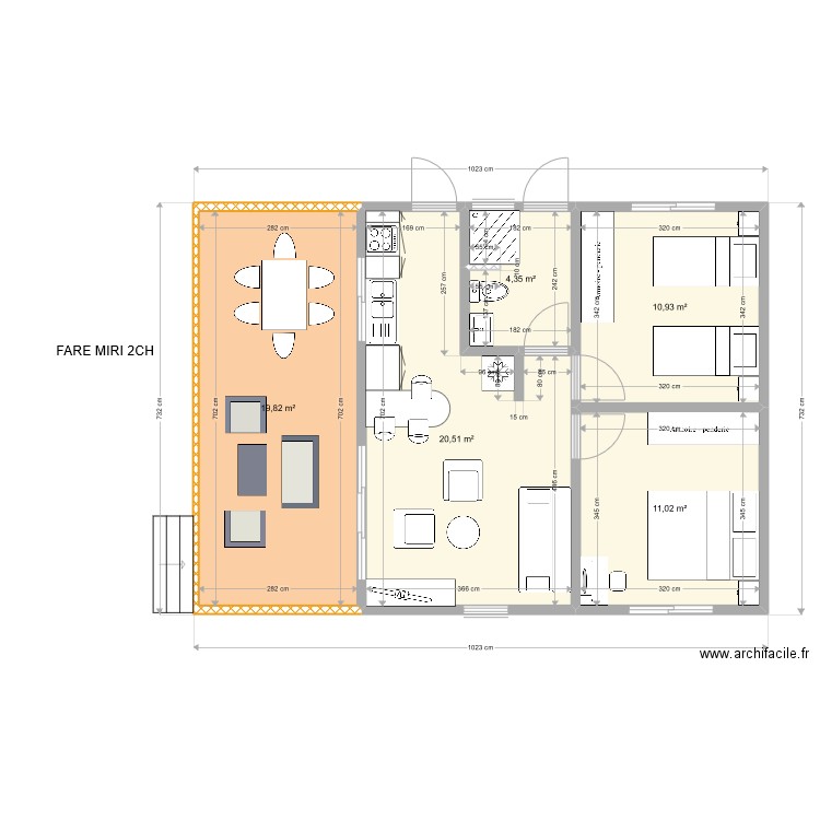 FARE MIRI 2CH. Plan de 0 pièce et 0 m2