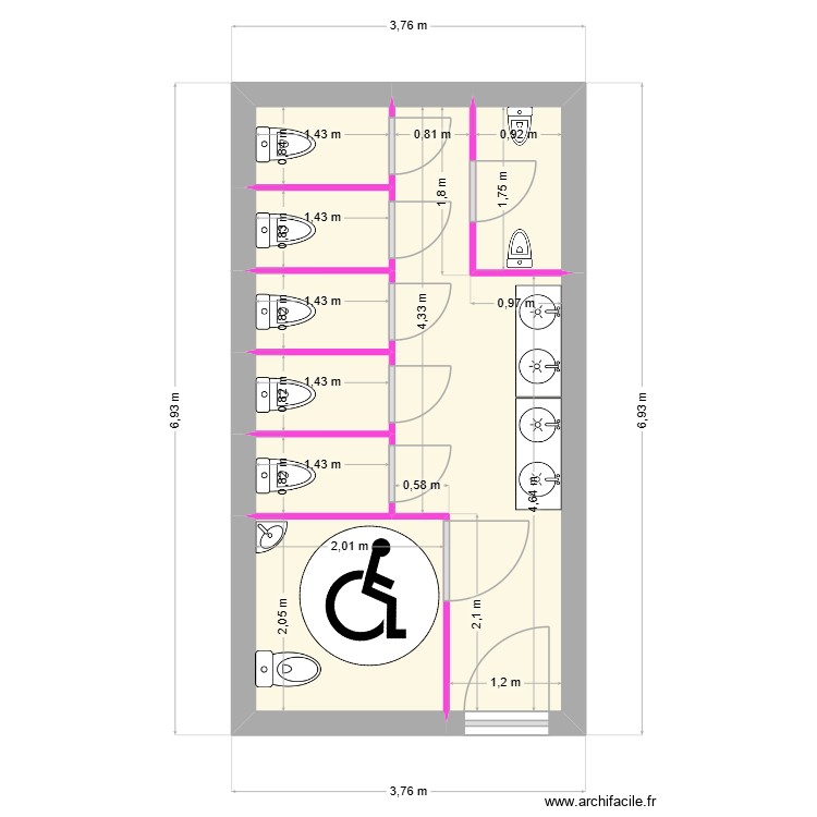 College Jeanne D\'arc Filles. Plan de 0 pièce et 0 m2