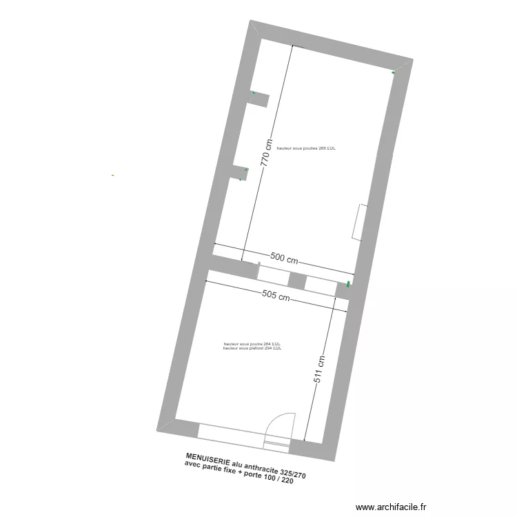 GUITARD PROJET  RDC facade. Plan de 