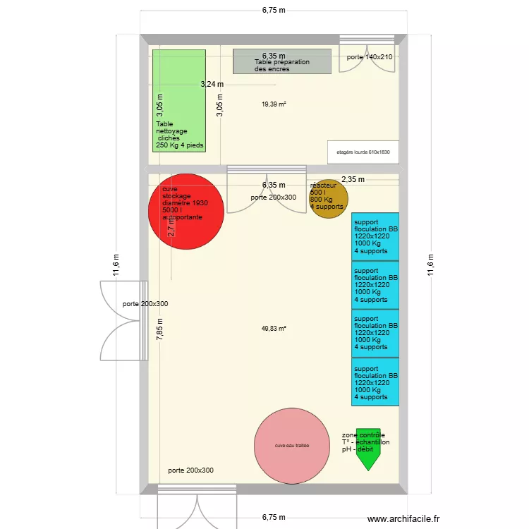 local encres. Plan de 2 et 69 m² local encres. Plan de 2 et 69 m²