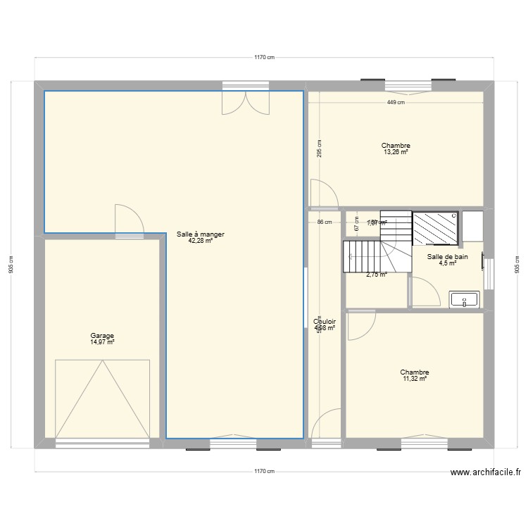 SDB. Plan de 0 pièce et 0 m2