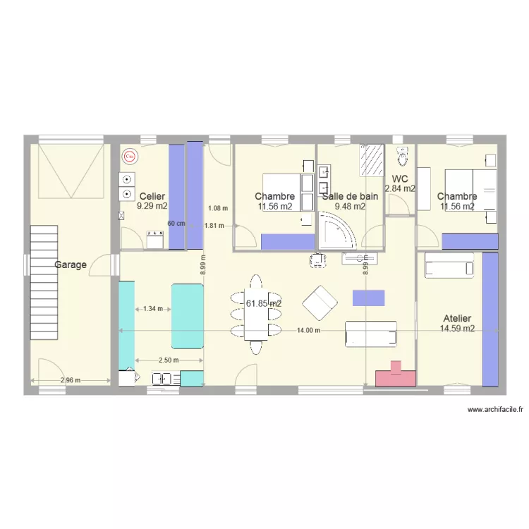 Fraisiere lecture. Plan de 