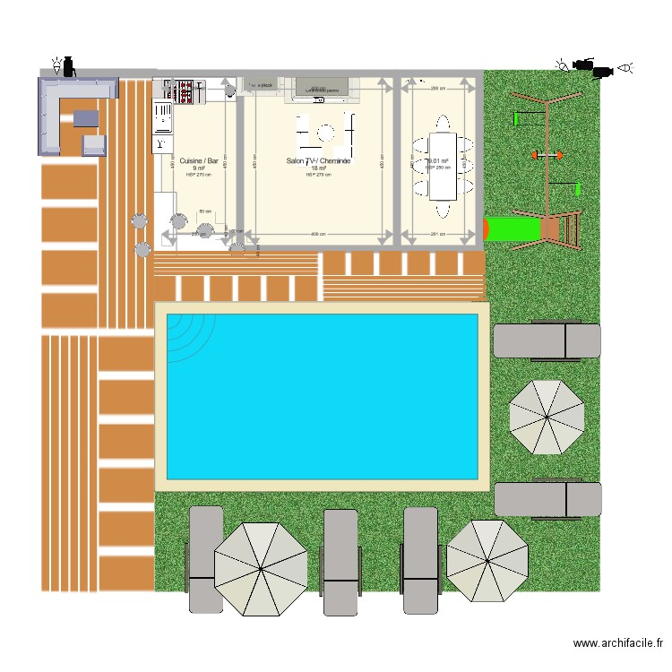  LE BON PLAN pergola gazebo piscine 3. Plan de 0 pièce et 0 m2